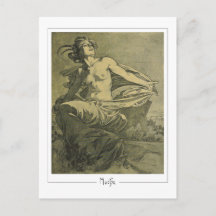Alphonse Mucha #409 - Tarjeta postal de arte fino
