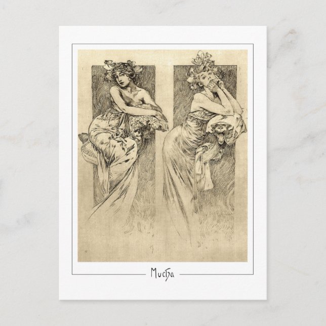 Alphonse Mucha #49 - Postales Bellas Artes (Anverso)