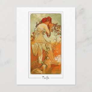 Alphonse Mucha #66 - Tarjeta postal de arte fino