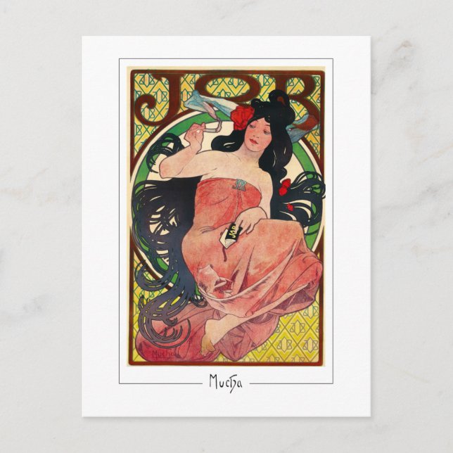 Alphonse Mucha #7 - Tarjeta postal de arte fino (Anverso)