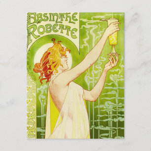 Alphonse Mucha Absinthe Robette Invitaciones