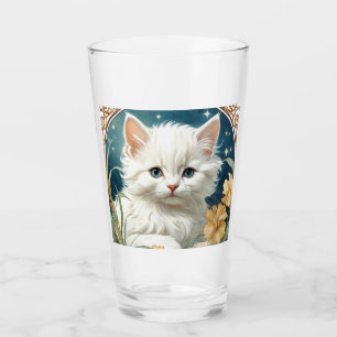 Alphonse Mucha Art Nouveau Kitten