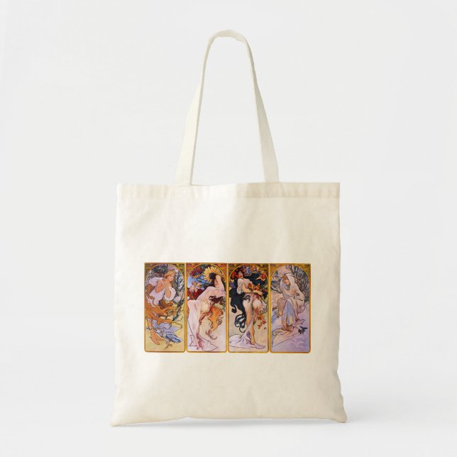 Alphonse Mucha Cuatro Estaciones En Bolsa (Frente)