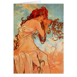 Alphonse Mucha, cuatro estaciones, verano