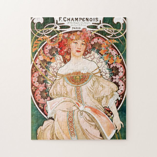 Alphonse Mucha F. Puzzle Champenois (Vertical)