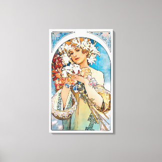 Alphonse Mucha - Flor - Arte Retro Art Nouveau