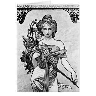 Alphonse Mucha Flores rotas