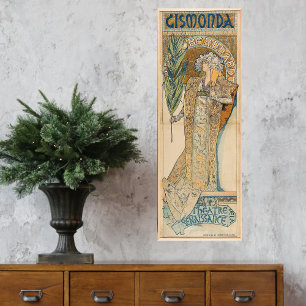 Alphonse Mucha Gismonda Teatro poster de arte mura