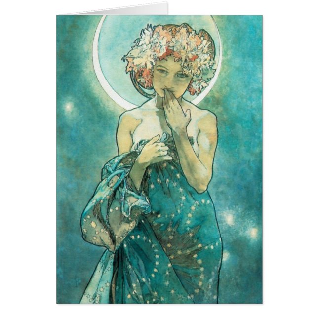 Alphonse Mucha Moonlight Clair De Lune Art Nouveau (Frente)