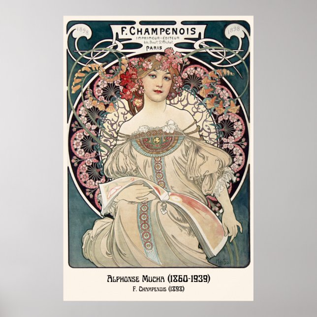 Alphonse Mucha Poster | Impresión de galería Art N (Frente)