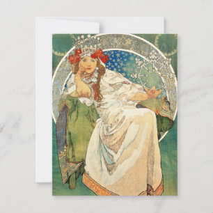 Alphonse Mucha Princesa Hyacinth Invitaciones