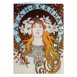 Alphonse Mucha Sarah Bernhardt Vintage Art Nouveau