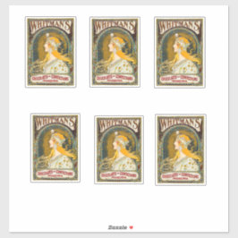 Alphonse Mucha vincula al Pegatina publicitario de