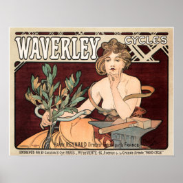 Alphonse Mucha Waverly Cycles El Arte De Afiches V