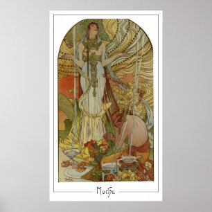 Alphonse Mucha Zedign Poster de arte #169