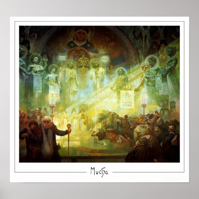 Alphonse Mucha Zedign Poster de arte #181 (Frente)