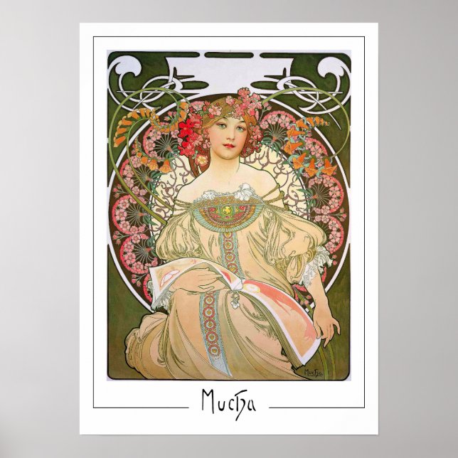 Alphonse Mucha Zedign Poster de arte #214 (Frente)