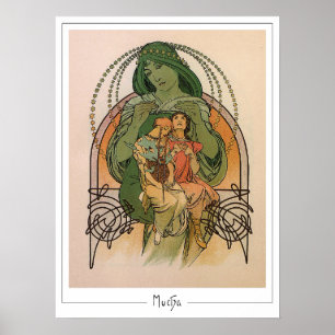 Alphonse Mucha Zedign Poster de arte #232