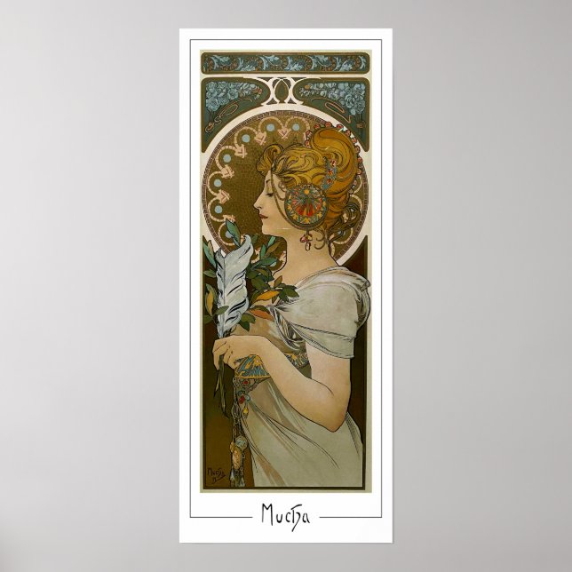 Alphonse Mucha Zedign Poster de arte #260 (Frente)