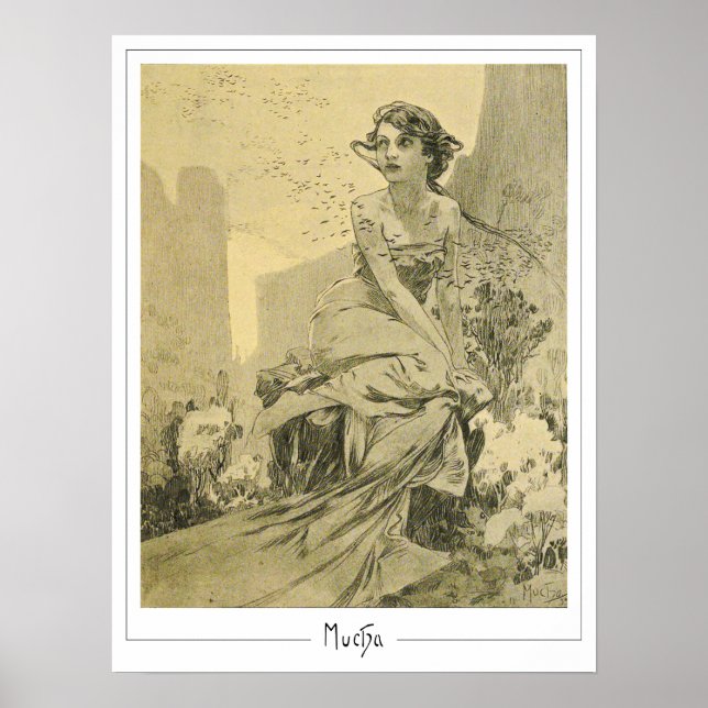 Alphonse Mucha Zedign Poster de arte #290 (Frente)