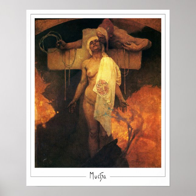 Alphonse Mucha Zedign Poster de arte #305 (Frente)