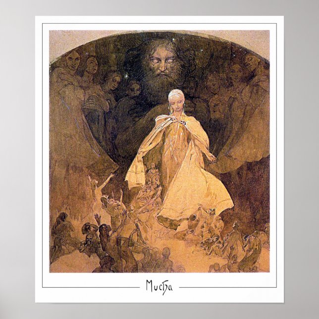 Alphonse Mucha Zedign Poster de arte #328 (Frente)