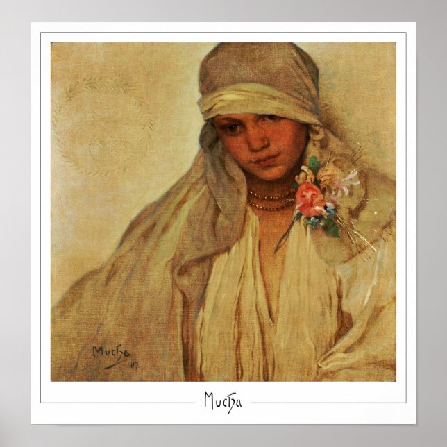 Alphonse Mucha Zedign Poster de arte #343 (Frente)