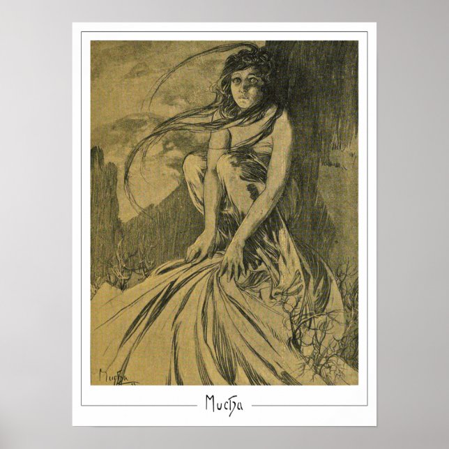 Alphonse Mucha Zedign Poster de arte #354 (Frente)