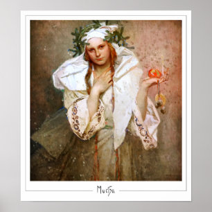Alphonse Mucha Zedign Poster de arte #381