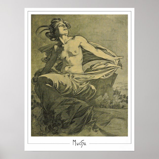 Alphonse Mucha Zedign Poster de arte #409 (Frente)
