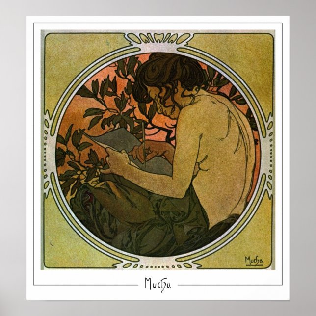 Alphonse Mucha Zedign Poster de arte #41 (Frente)