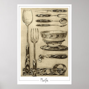 Alphonse Mucha Zedign Poster de arte #55