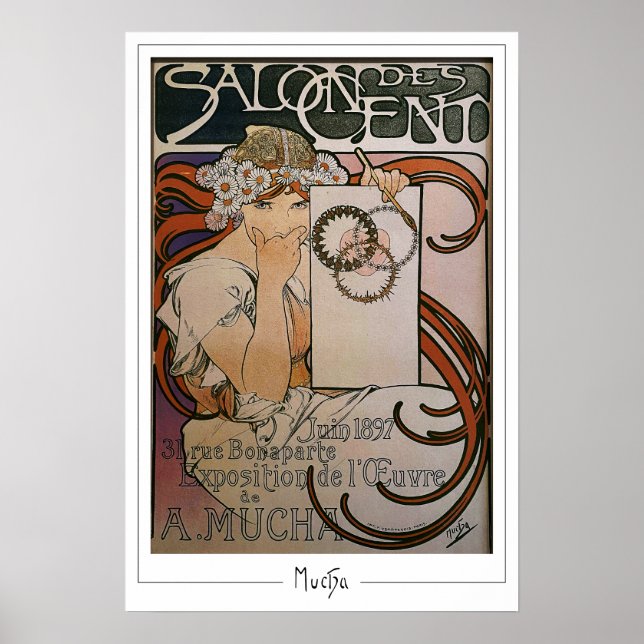 Alphonse Mucha Zedign Poster de arte #93 (Frente)