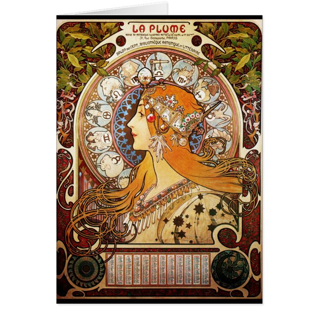 Alphonse Mucha Zodiac (Frente)