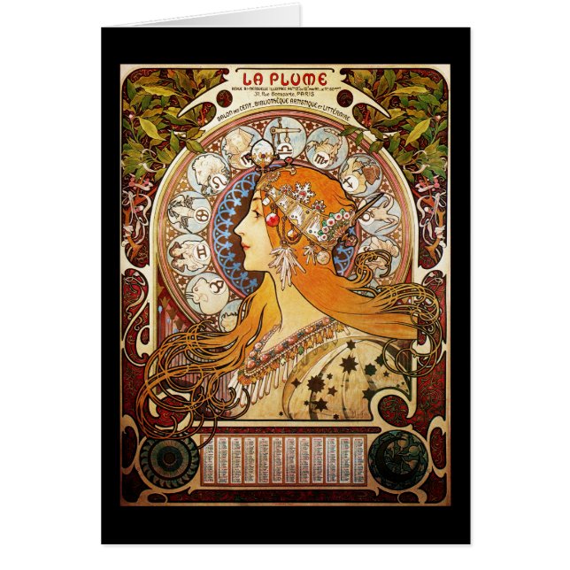Alphonse Mucha Zodiac (Frente)