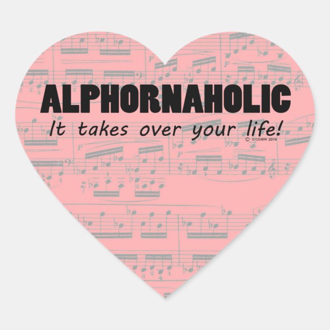 Alphornaholic se apodera de Life Heart Pegatina (Anverso)
