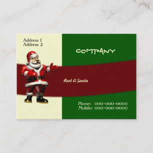 Alquile una tarjeta de visita de Santa