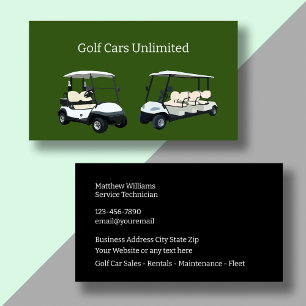 Alquiler De Coches De Golf Y Tarjetas De Negocios 