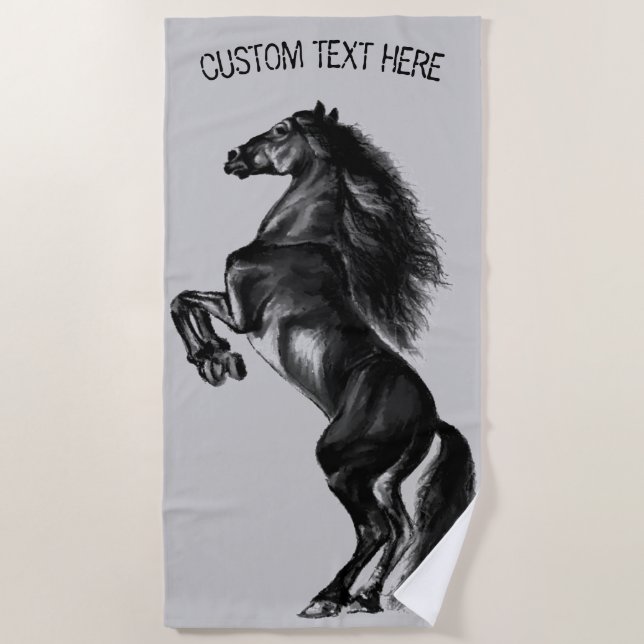 Alquiler de toalla de playa para caballos - Person (Anverso)