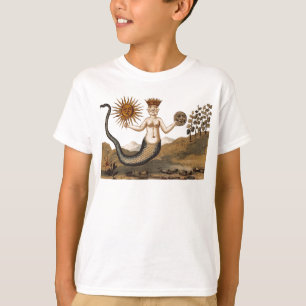 Alquimia simbólica camiseta con sol y luna