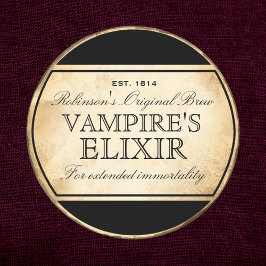 Alquimia vintage de Halloween Etiqueta Elixir de V