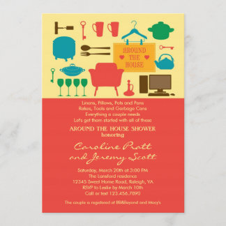 Alrededor de la invitación a la ducha nupcial de l