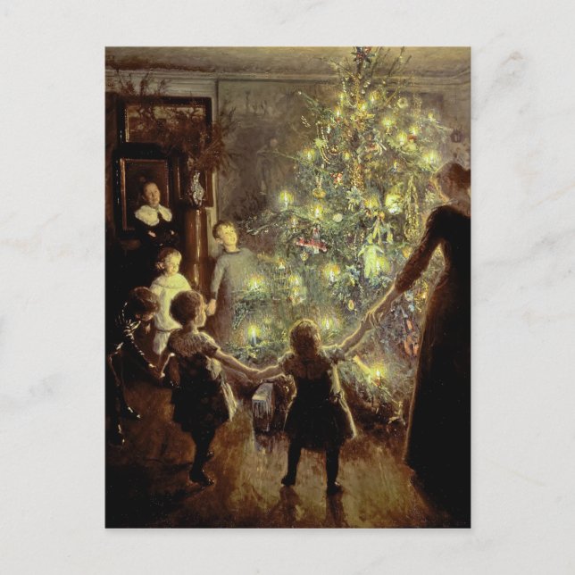 Alrededor del árbol de Navidad (Anverso)