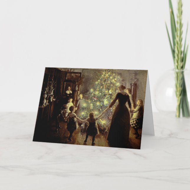 Alrededor del árbol de navidad (Anverso)