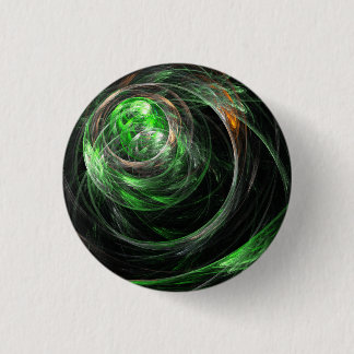 Alrededor del botón de arte World Green Abstract (