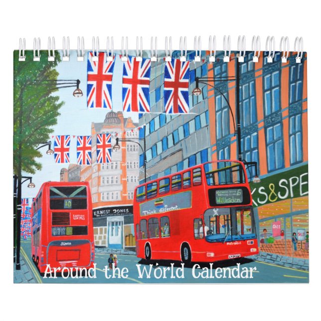 Alrededor del calendario mundial (Tapa)