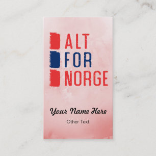 Alt Para Las Tarjetas De Negocio Norge De Motto