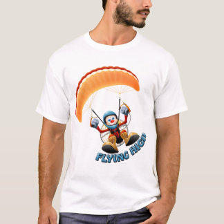 Alta camisa de Paramotor que vuela