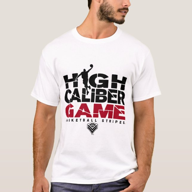 Alta camiseta del juego del calibre (Anverso)