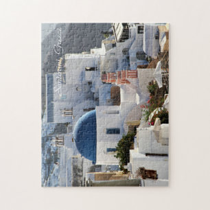 Alta fotografía Santorini, rompecabezas de la
